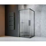 CAMARGUE Kutna tuš kabina Tampere (D x Š x V: 90 x 90 x 195 cm, Bez premaza, Debljina: 6 mm, Gunmetal, Valovito staklo) Cijene