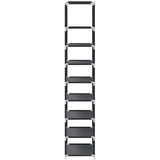  Stalak za cipele 8 nivoa crni 44x28x145 cm netkana tkanina | shoptok.hr