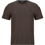 Fred Perry TRIM DETAIL CREPE PIQUE TSHIRT Smeđa Cijene