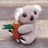 Plišani privjesak za ključeve s koalom i karabinerom 12 cm | shoptok.hr