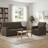  Set sofe 2 pcs Siva Umjetna koža | shoptok.hr