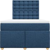 Krevet s oprugama i madracem plavi 120 x 200 cm od tkanine | shoptok.hr