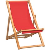  Sklopiva stolica za plažu od masivne tikovine crvena | Eponuda.ba