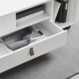 Bessagi Home klubska miza mick, bela, 2 predala, kolesca | Shoptok.si