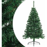  Umjetna polovica božićnog drvca sa stalkom zelena 120 cm PVC | shoptok.hr