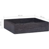  Umivaonik crni 40 x 40 x 10 cm mramorni | shoptok.hr