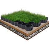 vidaXL Rešetke za travu 16 kom crne 60 x 40 x 3 cm plastične | shoptok.hr