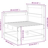  Kutna vrtna sofa od masivnog drva duglazije | shoptok.hr
