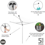 Brabantia Vrtno stojalo za sušenje perila v srebrni barvi 30 m Essential – | Shoptok.si