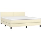  box spring s madracem LED krem 180x200cm od umjetne kože | shoptok.hr