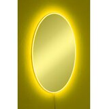 Hanah home ogledalo sa led osvetljenjem elliptical single 30x40 cm yellow Cene