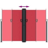 vidaXL Zložljiva stranska tenda rdeča 180x600 cm | Shoptok.si