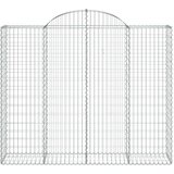  Obokane gabion košare 6 kosov 200x50x160/180cm pocinkano železo | Shoptok.si