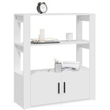  Komoda bijela 80 x 30 x 90 cm od konstruiranog drva | Eponuda.com