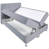 CARRYHOME POSTELJA Z VZMETNICO 160 cm x 200 cm , tekstil svetlo siva | Shoptok.si