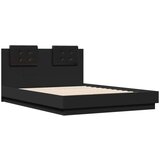  Okvir kreveta s uzglavljem crni 120x190 cm konstruirano drvo | shoptok.hr