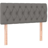 Box spring postelja z vzmetnico temno siva 90x190 cm blago, (20725404) | Shoptok.si