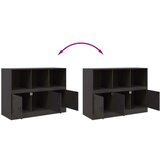 vidaXL Komoda črna 99x39x73 cm jeklo | Shoptok.si