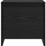 vidaXL Nočna omarica Črni hrast 45 x 34 x 44.5 cm Konstruiran les | Shoptok.si