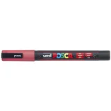 UNI marker PC-3ML GLITTER CRVENI