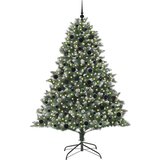 vidaXL Umjetno božićno drvce s stalakom Zelena 140 x 140 x 210 cm | shoptok.hr