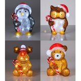  LED spoljašnja božićna dekoracija 32xLED/3xAA 24 cm IP44 medved | Eponuda.com