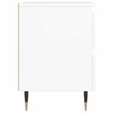  Noćni ormarić bijeli 40 x 35 x 50 cm od konstruiranog drva | shoptok.hr