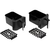 Home friteza na vrući zrak sa duplom korpom, 2460W, 2 x 3.8 lit - hg af 24 | Eponuda.ba