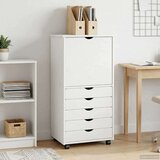 Gležnji kabinet Bela 53 x 39 x 103 cm Masivno borovo les, (5000263245) | Shoptok.si