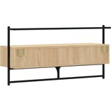 TV ormarić zidni boja hrasta 100 5x30x51 cm konstruirano drvo | shoptok.hr