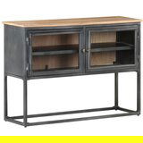 vidaXL Komoda siva 100 x 30 x 70 cm od masivnog bagremovog drva | shoptok.hr