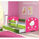  Dječji krevet ACMA s motivom, bočna zelena + ladica 160x80 cm 16 Sweet Kitty 2 | shoptok.hr