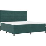 Box Postelja s vzmetnico in LED temno zelena 200x200 cm žamet, (22049970) | Shoptok.si