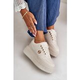 Boto Sneakers Women's Sports Shoes Insulated On Massive Sole Beige Verissha | shoptok.hr