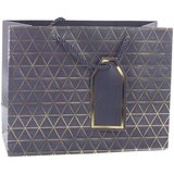  Geometric Gift Bag Gold Lines 23 x 18 x 10cm | Shoptok.si