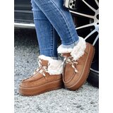DStreet Śniegowce damskie FURRMOD kamelowe | Shoptok.si