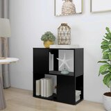 Ormarić za knjige crni 60 x 24 x 63 cm konstruirano drvo | shoptok.hr