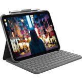 Logitech slim folio bluetooth tastatur und Schutzhülle ipad 10. generation grey qwertz de" u