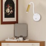  Brilagi - LED prigušiva fleksibilna zidna lampa MAYA 1xG9/4W/230V bela/zlatna | Eponuda.com