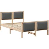  Okvir za krevet Tamno siva 120 x 190 cm tkanina | shoptok.hr