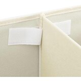  Kutija za pohranu od tkanine 50 x 30 x 25 cm krem | shoptok.hr