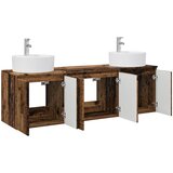  Set ormarića za kupaonicu 3 kom. Staro drvo 49,5 x 44,5 x 65 cm Slike