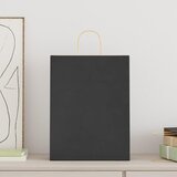  Papirnate vrećice 250 kom s ručkama crne 32x12x42 cm | Eponuda.com