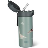 Zopa Thermo Bottle with Silicone Holder and Drinking Spout termovka s slamico Dino 350 ml | Shoptok.si