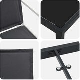  Vrtni set za objed 5 pcs Bijela i antracit 80 x 80 x 73 cm | shoptok.hr