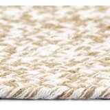  Ručno rađeni tepih od jute bijele i prirodne boje 120 cm | shoptok.hr