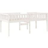 vidaXL Otroška postelja brez vzmetnice bela 75x190 cm borovina | Shoptok.si