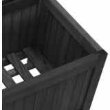  Sadilica s rešetkom crna 40x30x90 cm od masivne jelovine | shoptok.hr