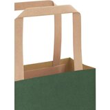  Papirnate vrećice 250 kom s ručkama zelene 32x17x44 cm | shoptok.hr
