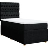 Maison Chic Box spring postelja - Vzmetna postelja z vzmetnico črna 90x200 cm blago SL23943, (21879684) | Shoptok.si